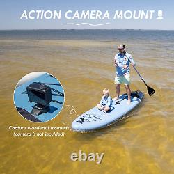 Surfstar Inflatable Stand Up Paddle Board with Camera Mount Fiberglass Paddle Up