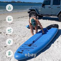 Surfstar Inflatable Stand Up Paddle Board with Camera Mount Fiberglass Paddle Up