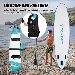 TOMSHOO 3.2M Inflatable Stand SUP Paddle Board UP Paddleboard Water Sport a D1Z5