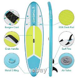 TOMSHOO Inflatable Stand SUP Paddle Board UP Paddleboard Water Sport Surf l B7B1