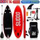 Trc 10ft Inflatable Stand Up Paddle Sup Board Surfing Board Paddleboard Kayak Uk