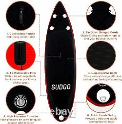 TRC 10FT Inflatable Stand Up Paddle SUP Board Surfing Board Paddleboard Kayak UK