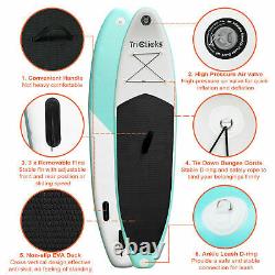 TRC 10FT Inflatable Stand Up Paddle SUP Board Surfing Surf Board Paddleboard UK
