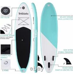 Triclicks Stand Up Paddle Board (SUP) Inflatable Blue And White