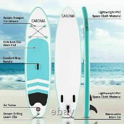 UK Inflatable Stand Up Paddle Board SUP Surfboard Adjustable Non-Slip Deck 10FT