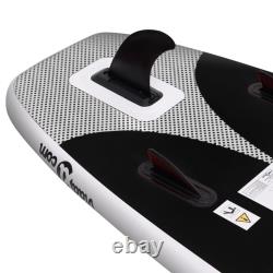 VidaXL Inflatable Stand Up Paddle Board Set Black 360x81x10 cm