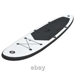 VidaXL Inflatable Stand up Paddle Board Set Black and White 01 UK BDY