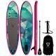 Voltsurf 11 Foot Rover Inflatable Sup Stand Up Paddle Board Kit With Pump, Pink