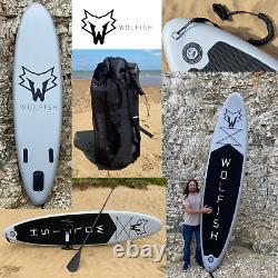 WOLFISH SPORTS 11ft Stand Up Paddle Board / Inflatable SUP Complete Package
