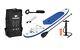 Waikiki Inflatable Stand Up Paddle Board Sup 10ft Blue With Paddle, Pump & Bag