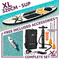 XQ Max Stand Up Paddle Board SUP 10ft6 Orange Inflatable Surfboard withAccessorie