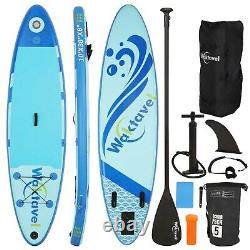 10/11ft Paddle Board Gonflable Sports Surf Stand Up Surfboard Avec Fin Pump Kit