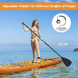 10.5/11 Ft Gonflable Stand Up Paddle Board Surfing Board Avec Sac À Dos De Pompe À Main
