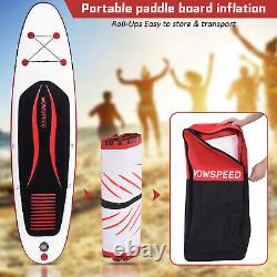 10.5' Gonflable Stand Up Paddle Board Sup Surfboard Avec Kit Complet 6'' Épaisseur