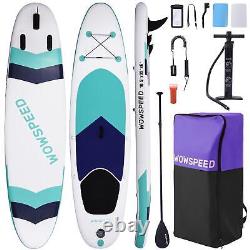 10.5ft Gonflable Stand Up Paddle Board Sup Beach Surfboard Avec Kit Complet Uk