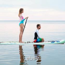 10.5ft Gonflable Stand Up Paddle Board Sup Surfboard Réglable Antidérapant Avec Pompe