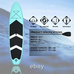 10.5ft Gonflable Stand Up Paddle Sup Board Surf Surf Board Paddleboard Kayak
