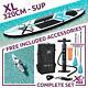 10,5ft Gonflable Standup Paddle Board Sup Surf Set 320cm 150kg Weight Support