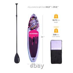 10.5ft Stand Up Paddle Board Gonflable Sup Pack Complet Non-dérapant Inclus