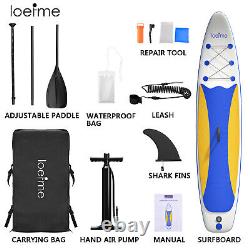 10.6' Panneau Gonflable De Paddle Sup Stand Up Surfboard Avec Des Accessoires De Kit Complet
