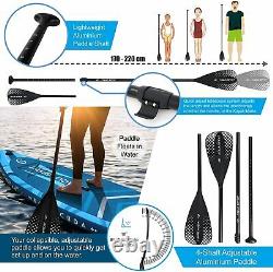 10'6 Stand Up Paddle Board Gonflable Sup Barracuda Blue Avec Siège Kayak & Kit