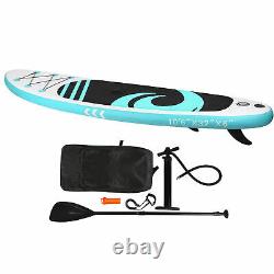 10.6ft Gonflable Stand Up Paddle Board Surfboard Non-slip Deck Avec Sac De Pompe