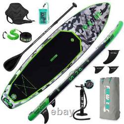 10'8 Planche De Surf Gonflable Stand Up Paddle Board Avec Kayak Seat 26083