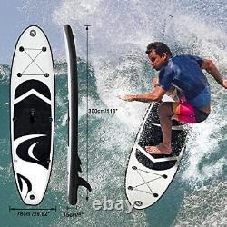 10ft 3m Gonflable Stand Up Paddle Board Sup Board 6 Thick Surfboard