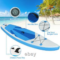 10ft 6'' Épaisseur Conseil Gonflable Stand Up Paddle Sup Surfboard Avec Ensemble Complet