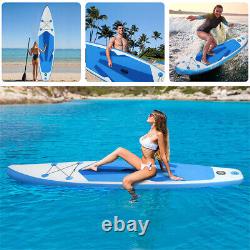 10ft 6'' Épaisseur Conseil Gonflable Stand Up Paddle Sup Surfboard Avec Ensemble Complet