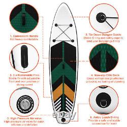 10ft Gonflable Stand Up Paddle Board Set 300cm Sup Board Avec Pompe Kayak Uk