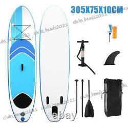 10ft Gonflable Stand Up Paddle Board Sup Surfboard 6'' Épaisseur Avec Kit Complet Uk