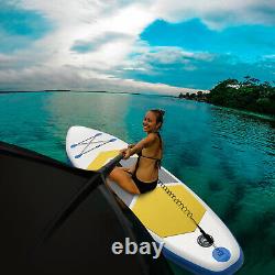 10ft Gonflable Stand Up Paddle Board Sup Surfboard Ajustable Non-slip Deck