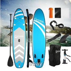 10ft Gonflable Stand Up Paddle Board Sup Surfboard Ajustable Non-slip Deck Nouveau