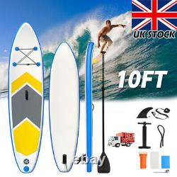 10ft Gonflable Stand Up Paddle Board Sup Surfboard Racing Bag Pump Ora Water Uk