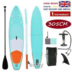 10ft Gonflable Stand Up Paddle Board Sup Surfing Surfboard Kayak Paddleboard Uk