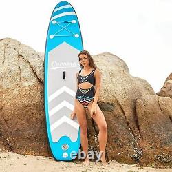 10ft Gonflable Stand Up Paddle Board Surfing Sup Surfboard Kayak Accessoires Uk