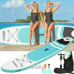10ft Gonflable Stand Up Paddle Sup Board Surf Surf Board Paddleboard Pump Uk