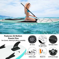 10ft Gonflable Stand Up Paddle Sup Board Surfing Surf Board Paddleboard Avec Pompe