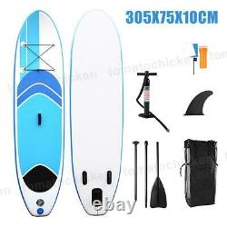 10ft Gonflable Stand Up Paddle Sup Board Surfing Surfboard Paddleboard Set Hot