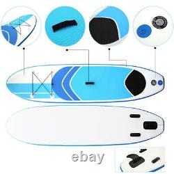10ft Gonflable Stand Up Paddle Sup Board Surfing Surfboard Paddleboard Set Nouveau