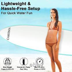 10ft Paddle Board Gonflable Sports Surf Stand Up Sup Surfboard Kit Set Non-dérapant