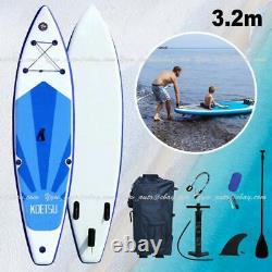 10ft Paddle Board Stand Up Sup Gonflable Pump Paddleboard Kayak Adulte Débutant