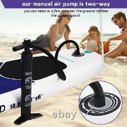 11' Gonflable Stand Up Paddle Board Sup Surfboard Avec Kit Complet 6'' Épaisseur