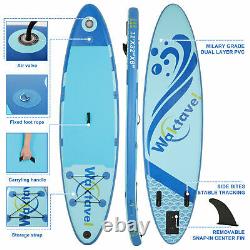 11 Pieds Gonflable Stand Up Paddle Board Sup Surfboard Kit Complet Package Bleu