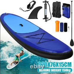 11' Sup Stand Up Paddle Board Gonflable Paddleboard Surfboard Kayak Set Avec Pompe