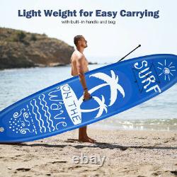 11ft 335cm Gonflable Sup Stand Up Paddle Board Sports Surf Water Racing Pump