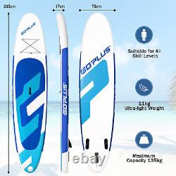 11ft Gonflable Stand Up Paddle Board Sup Surfboard Standing Boat Non-slip Deck