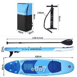 11ft Gonflable Surfboard Stand Up Paddle Board Sup Kit Complet De Surf New Uk