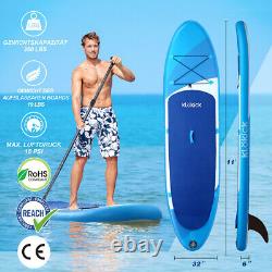 2022 Gonflable Stand Up Paddle Board 11ft Blue Sup Surfboard Avec Pompe Électrique